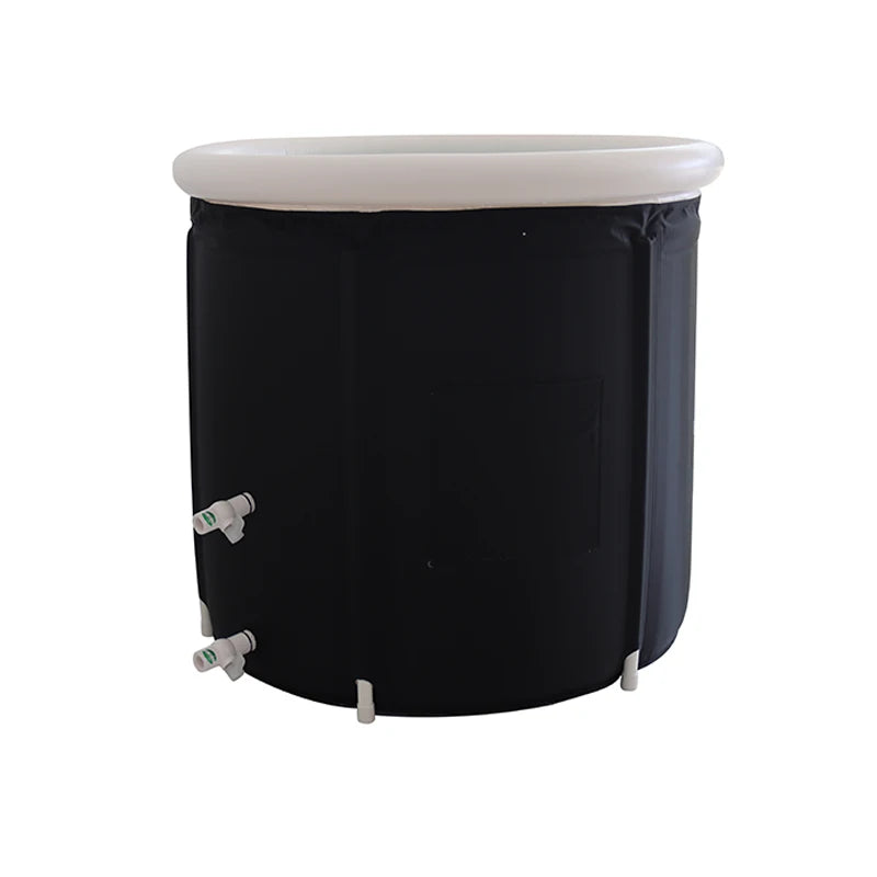 CHUFANG Portable PVC Foldable Two Faucets Connect Chiller Ice Machine Cold Water Bath Therapy Recovery Pods Bathtub for Adults