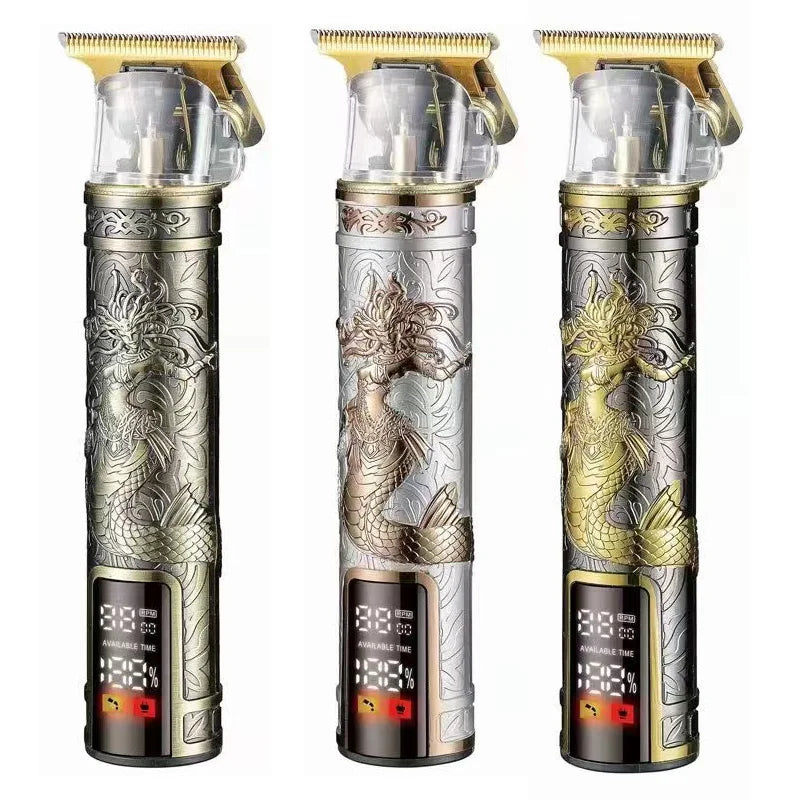 Professional Cordless Electric Clippers for Men Golden Hair Trimmer & Beard Trimmer Cut Machine USB Safety Household Use