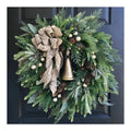 High Quality Christmas Decorative Wreath Bow Knot Ring Bell Decoration Christmas Wreaths