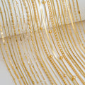 2025 Fashion Waterproof Stainless Steel Necklace 18K Gold Plated Box Chain Necklace Blade Chain Necklace for Women and Girls