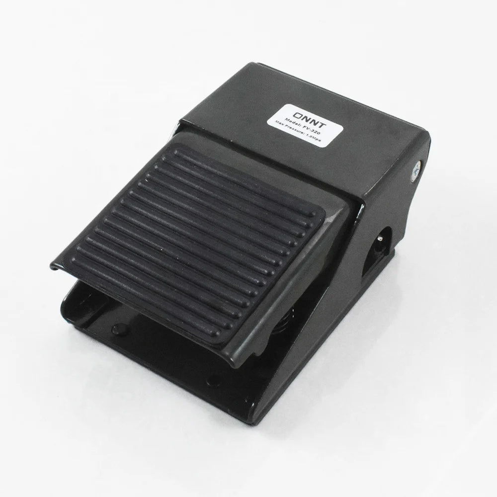 2/3 Way 1/4 Inch Aluminum FV320 Pneumatic Air Brake Foot Pedal Control Valve with Pilot Controls