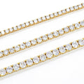 Factory Direct Sales Gra VVS Moissanite 10K Solid Gold Tennis Chain 3mm 4mm 5mm Necklace Bracelet Men and Women Fine Jewelry