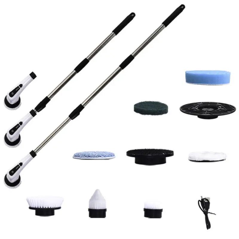Cleaning Magic Brush Electric Spin Power Brush Floor Scrubber New 3 in 1 Electric Cleaning Brush 1200mah Rechargeable Battery