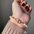C197 925 Sterling Silver 18K Gold Plated Pearl Clasp for Jewelry Wholesale Metal Cord Ends Clasp Necklace or Bracelet Clasp
