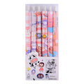Cartoon Erasable Gel Pen Kawaii Stationery Gel Pens 0.5mm Blue Gel Pen Set
