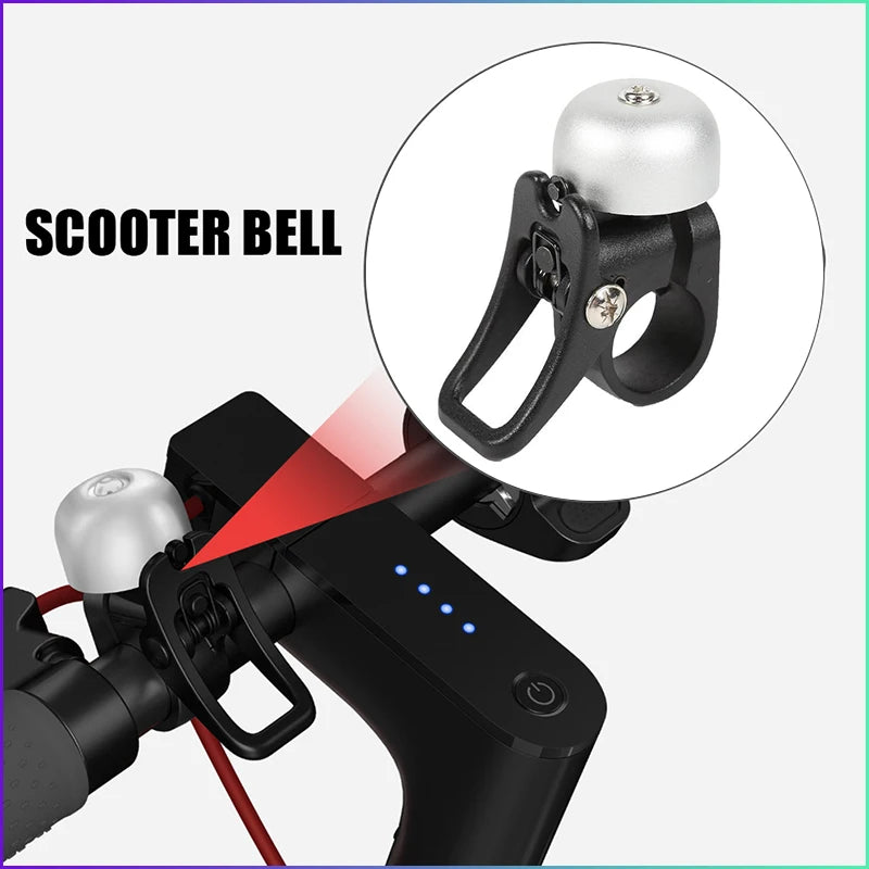 Superbsail Bicycle Bell Holder for Xiaomi M365 Electric Scooter MTB Bells Ring Anti Theft Hidden Case Kick Scooter Tracker Horn