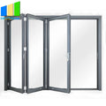 Commercial Modern Sound Insulation Bi Folding Kitchen Doors Aluminum Glass Sliding Folding Door Thermal Break Fiberglass