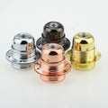 E27 Metal Lamp Holder Kit with Double Ring Nut for Lampshade