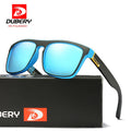 DUBERY D731 Official Old Fashion Square Polarized Sunglasses for Men and Women 2026 Vintage UV400 Sun Glasses in Blue and Red