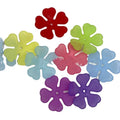 Multicolored Flower Shape Resin Charms Beads for DIY Earrings Necklace Accessories