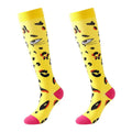 Custom Made Logo Fruit New Model Cartoon Animal Dot Compression Socks 20 -30 Mmhg for Men Quick Dry