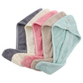 Wholesale Quick Dry Thick Double Side Pineapple Grid Microfibre Coral Fleece Women Hair Towel Wraps for Home