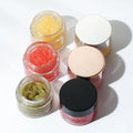 Clear Organic Vegan Sugar Lip Scrub Container with Spoon Exfoliating Private Label Effectively Remove Dead Skin Lip Scrub