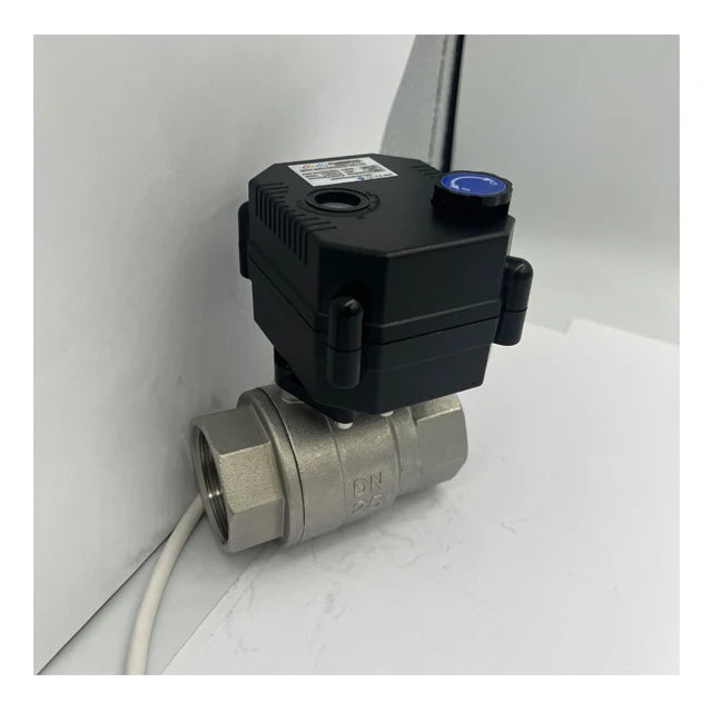 IP67 DN25 1 Motorized Ball Valve with Manual Override Indicator Brass SS304 UPVC 5V 12v 24v 110v 120v 220V Normally Open MegaBDM