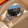 POEDAGAR 826 Customize Logo Classic Sample Design Men Watch Stainless Steel Strap Quartz Watches Waterproof Wristwatch