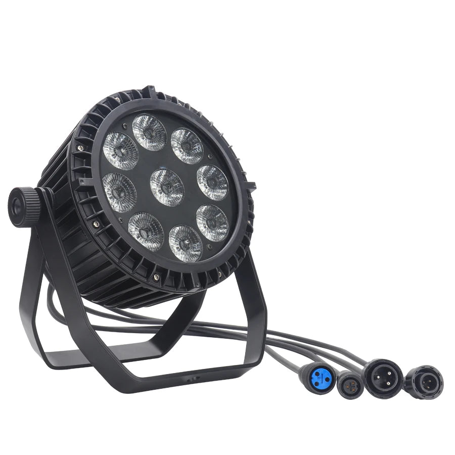 High Material 9pcs Special Waterproof LED Party Lights Dj Disco Event Par Light