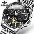 OUPINKE 3229   OEM Custom Factory Direct Price Automatic Mechanical OEM Couple Fashion Brand Full Stainless Steel Watch
