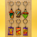 New Arrival Custom Keychain Mexican Food Themed Cute Accessories for Bags & Keychain Camera Lovers