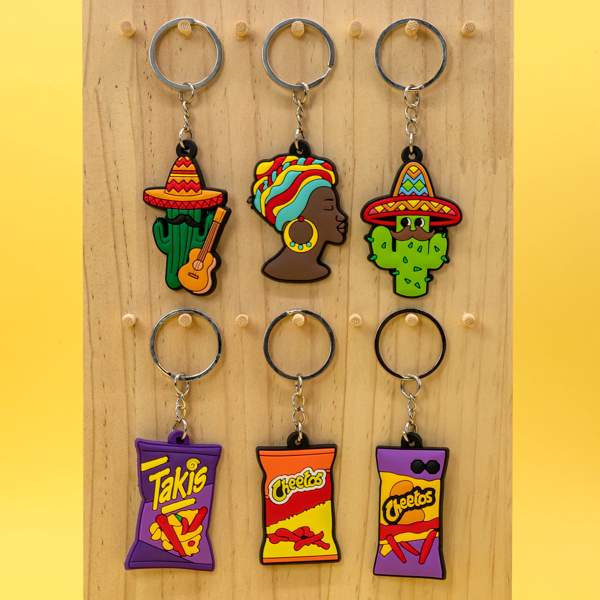 New Arrival Custom Keychain Mexican Food Themed Cute Accessories for Bags & Keychain Camera Lovers