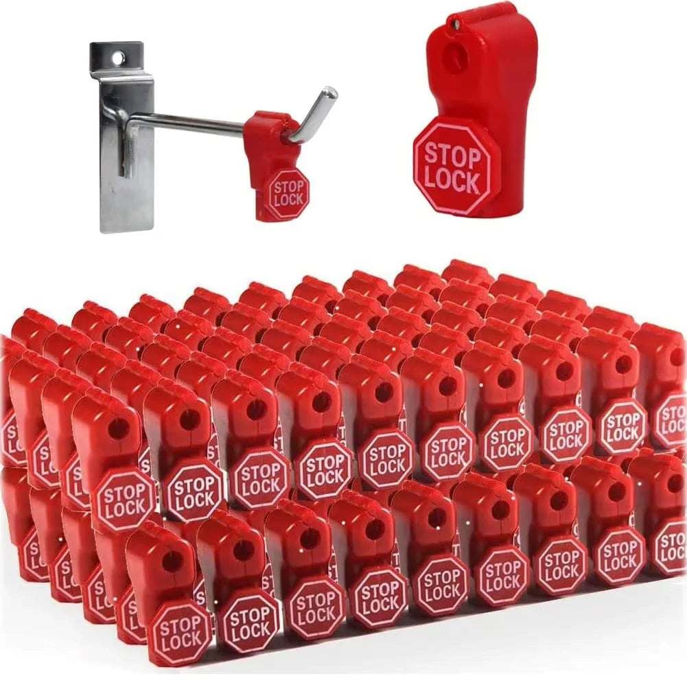 Store Stop Lock Hook for Security Display Plastic Red 6mm Security Lock