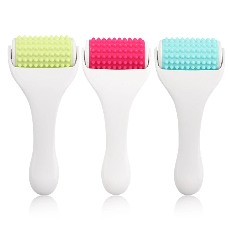 Skin Care Newest  Machine Ice Roller with Silicone  Roller Head for Tighten the Skin and Reduce Eyes Strain