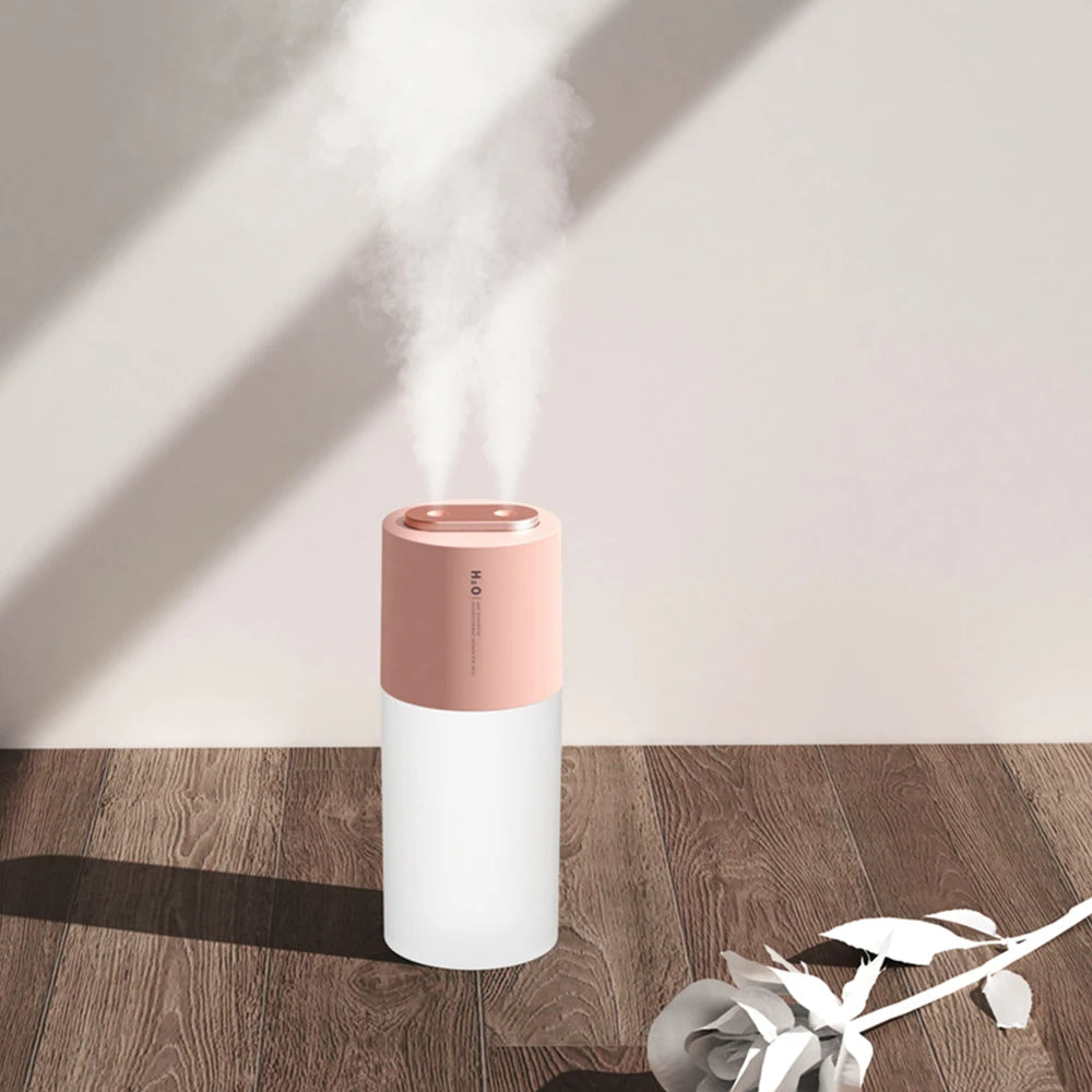 400ML 2000mAh Rechargeable Humidifier Wireless Portable Ultrasonic Difusor USB Aroma Air Diffuser Quite Heavy Mist Humidificador