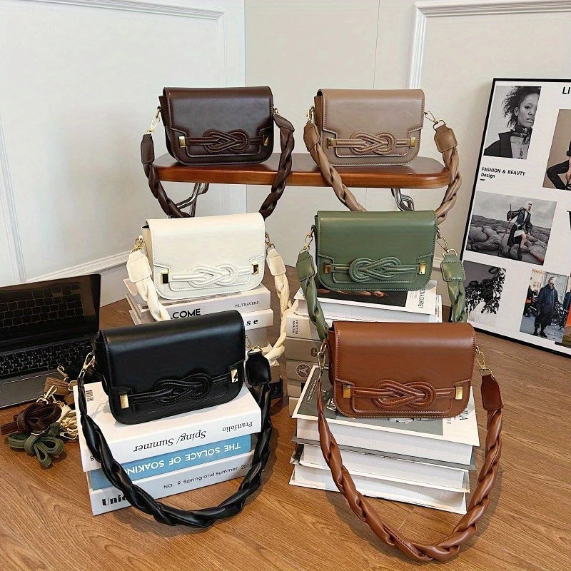 Wholesale New Fashionable Pure Color Shoulder Bag Retro Mobile Phone Square Bag For women