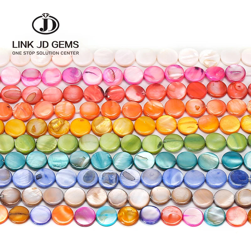 Wholesale Natural Mother Pearl Sea Shell Beads Brilliant Cut 12-20mm Hole 12-20mm DIY Necklace Bracelets Loose Gemstones Jewelry