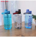 Large Capacity Plastic Water Cup Outdoor Fitness Sports Water Bottle with Handle Space Cup1743