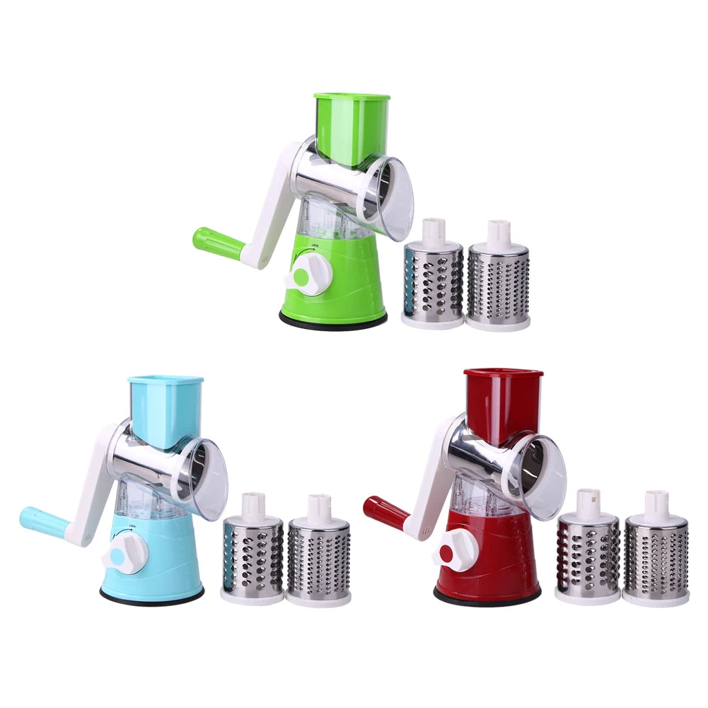 2023 New Arrival Vegetable Chopper Cutter Kitchen Slicer Rotary Vegetable Cutter Multifunctional Manual Vegetable Cutter Slicer