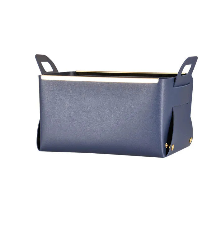 Dice Leather Tray Cosmetic Storage Cases Folding Tray Make up Tray With Velvet