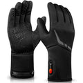 Wasoto 3000mAh Battery Powered Rechargeable Heated Gloves Liners Winter Waterproof Touchscreen Compatible Full Finger for Home