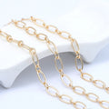 Factory Wholesale 14K Gold Plated Thick Chains for Diy Jewelry Accessory Necklace Bracelet Making Chain Roll