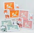 Double 7-inch Combination Plastic Picture Frame Rabbit Photo Cartoon Animal Photo Frame Gift