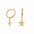 Wholesale S925 Sterling Silver Personalised Creative Sea Turtle Model Earrings Fashion Ocean Department Creature Earrings
