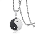 Wholesale Custom Stainless Steel Chain Necklace Religious Taoism Bodyguard Gossip Pendant Trendy Geometric Engagement Unisex