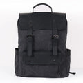 CHANGRONG Custom Men's Vintage Casual Style Leather Canvas Laptop Rucksack Polyester Lining Zipper Closure Large Capacity