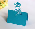 Flowers Laser Cutting Dies Rose Place Cards & Table Numbers for Wedding Table Number Paper Name Place Card