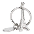2024 Paris Promotional Keychain Paris Eiffel Tower Model Keychain Custom Metal logo Blank Small Tag Keychain
