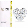 Hot Sale CVD Lab Grown Diamond 0.5ct 1ct 1.5ct 2ct White Color Heart Shape Lab Created Diamond IGI Certificate