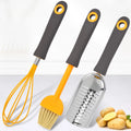 2025 Summer New Arrivals Chinese Home Gadgets Manual Stainless Steel Simple Whisk Blush Grater Set of 3 Pcs