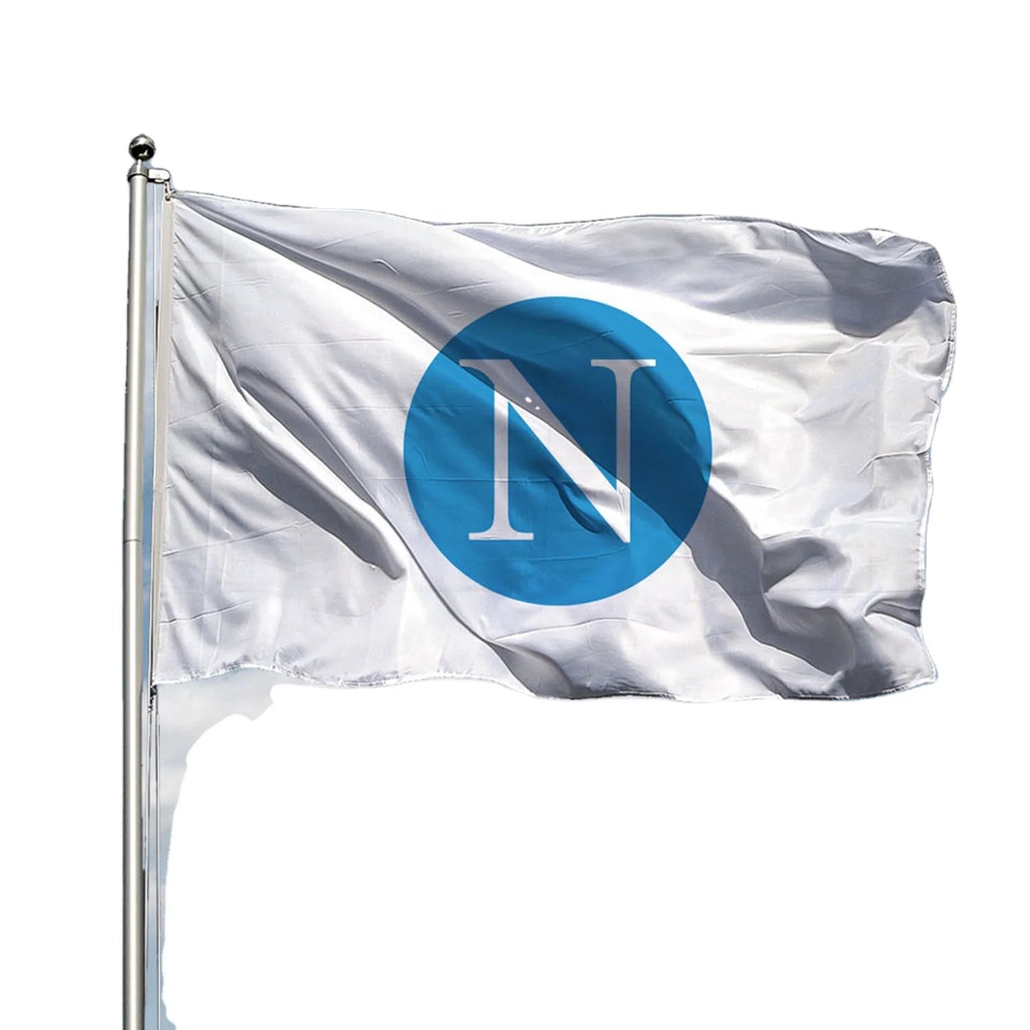 High Quality Custom 3x5ft Napoli Scudetto Flag 100% Polyester Double Sided Digital Printing  Napoli Scudetto Flag