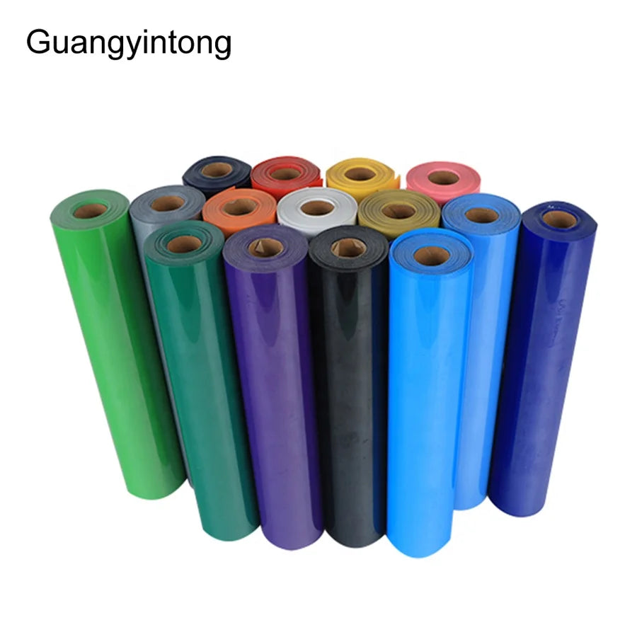 Guangyintong PU Matte Free Sample Stock Fast Delivery Self Adhesive Backed Sticker Cold Peel Heat Transfer Vinyl for Clothing