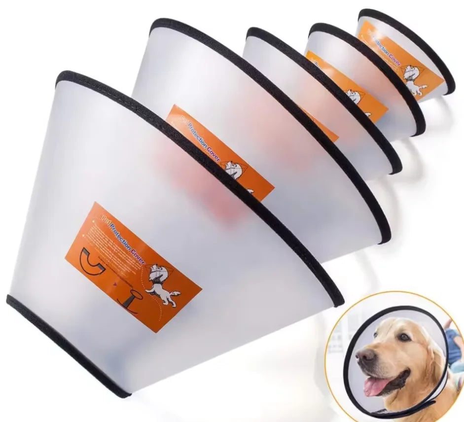 7 Sizes Elizabethan Collar Pet Supplies Anti Bite Pet Dog Neck Recovery Elizabethan Collar Dog Cone