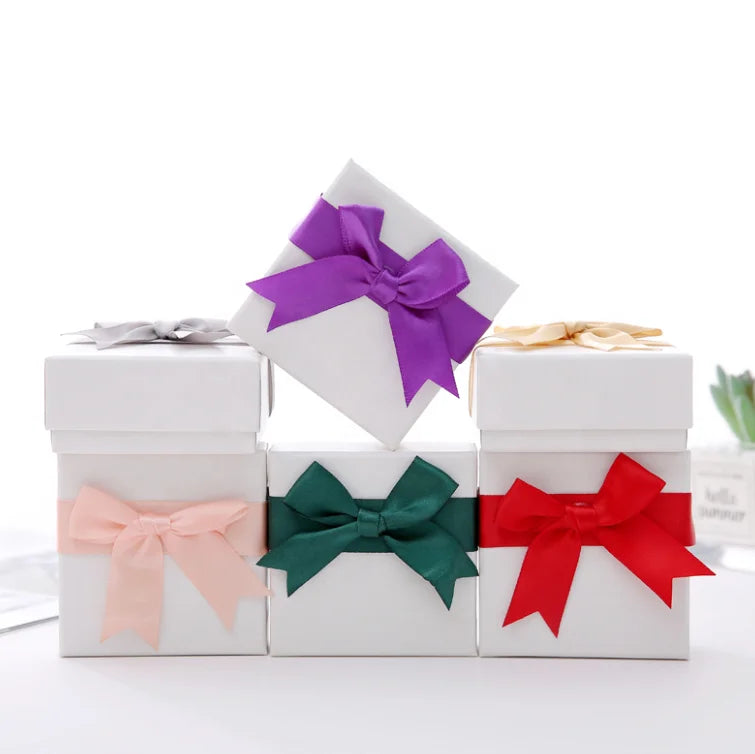 Cheap Jewelry Packaging Box Wholesale Paper Cardboard Ring Packaging Christmas Gift Case Paper Box Packaging Jewelry Boxes