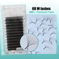 Lashes 6D W Clover Lash Extensions 6D Promade Lash Extension Fans Matte Black Cashmere Individual Eyelash Extensions