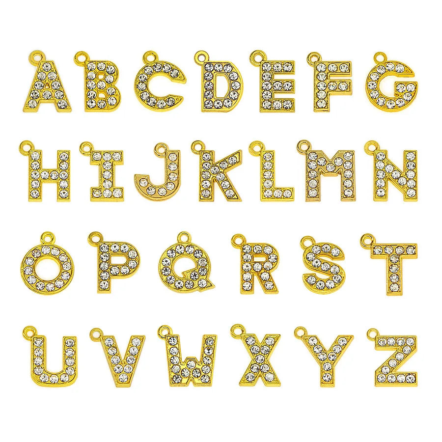 Wholesale Stocked Initial Jewelry Metal Alphabet Letter Pendant