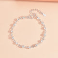 Hot Selling Exquisite Round Bead Bracelet Fashion Hollow Pattern Handmade Silver Color Bracelet for Women