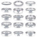 Custom Jewelry Manufacturers Wholesale 925 Sterling Silver Rings Factory Supplier Wedding Engagement Ring for Women