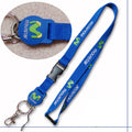 Tubular Eco-friendly Polyester Lanyard Ribbon-ShinyFans SF-1001 Customizable Size Promotional Use PMS Color Printing Sides Metal